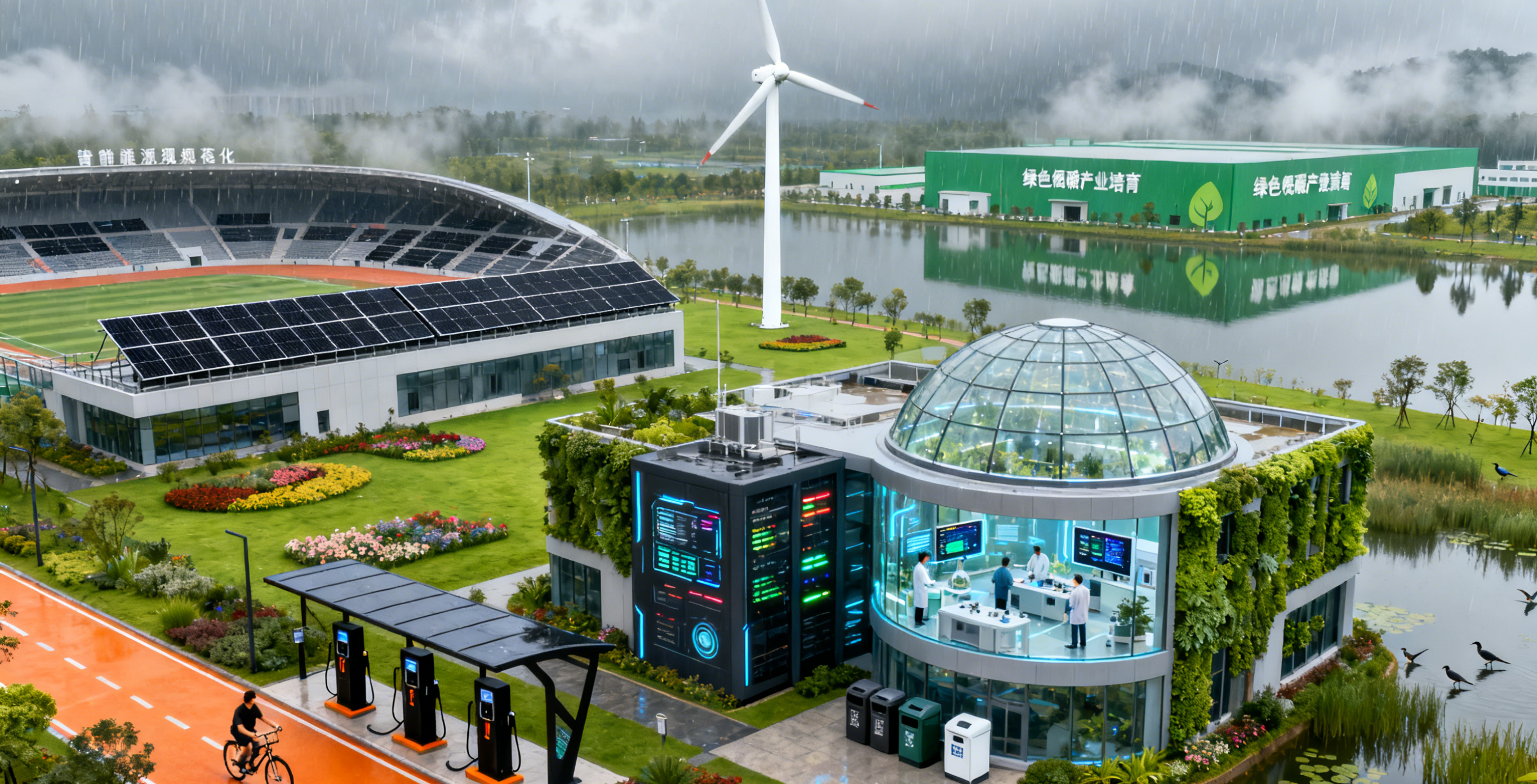 智慧與綠色雙輪驅動：零碳園區的核心邏輯-零碳綜合能源站-地大熱能